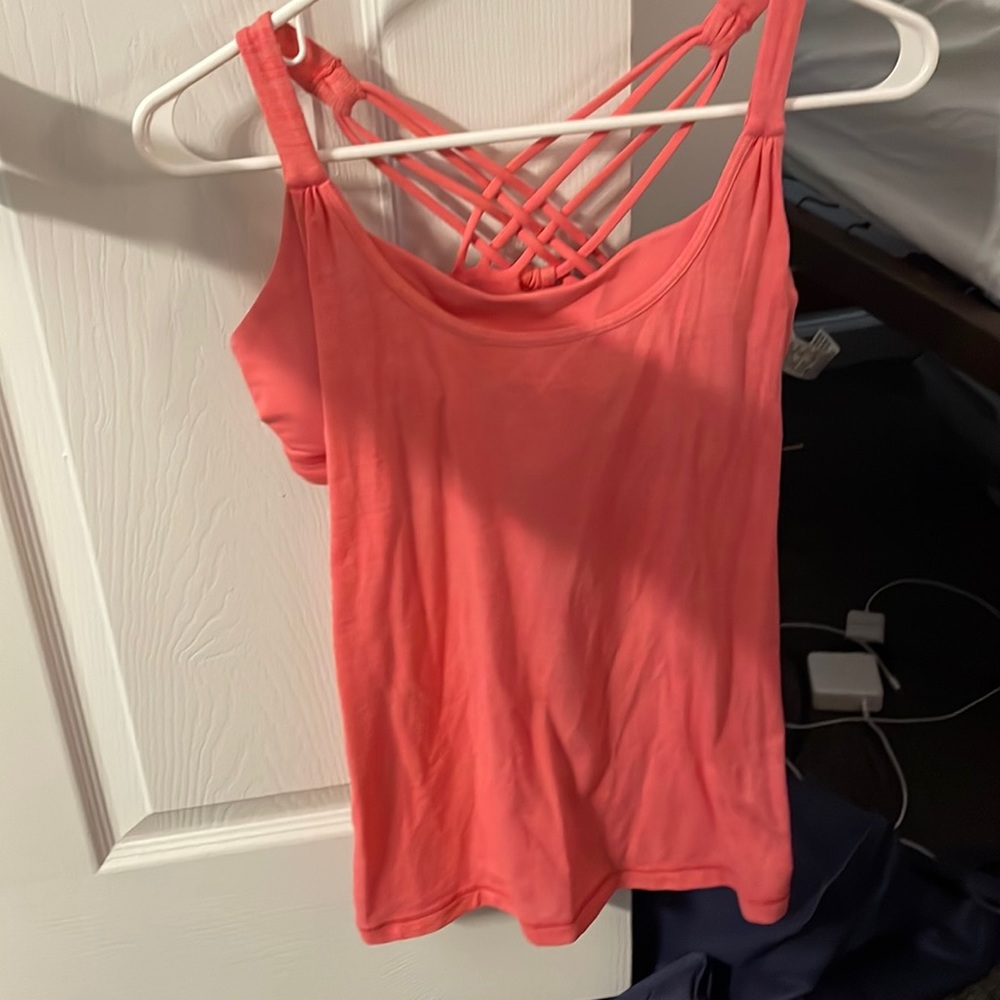 Size 6 Lululemon built in sports bra tank